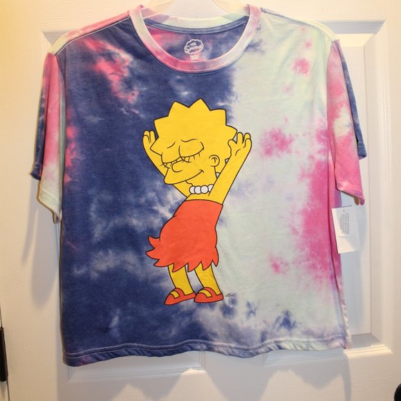 The Simpsons Dancing Lisa Tie Dye Skimmer Top XXL 19 - Picture 1 of 3